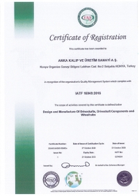 ANKA URS (United Registrar Of Systems) sertifikasını kalite standartlarına ekledi...